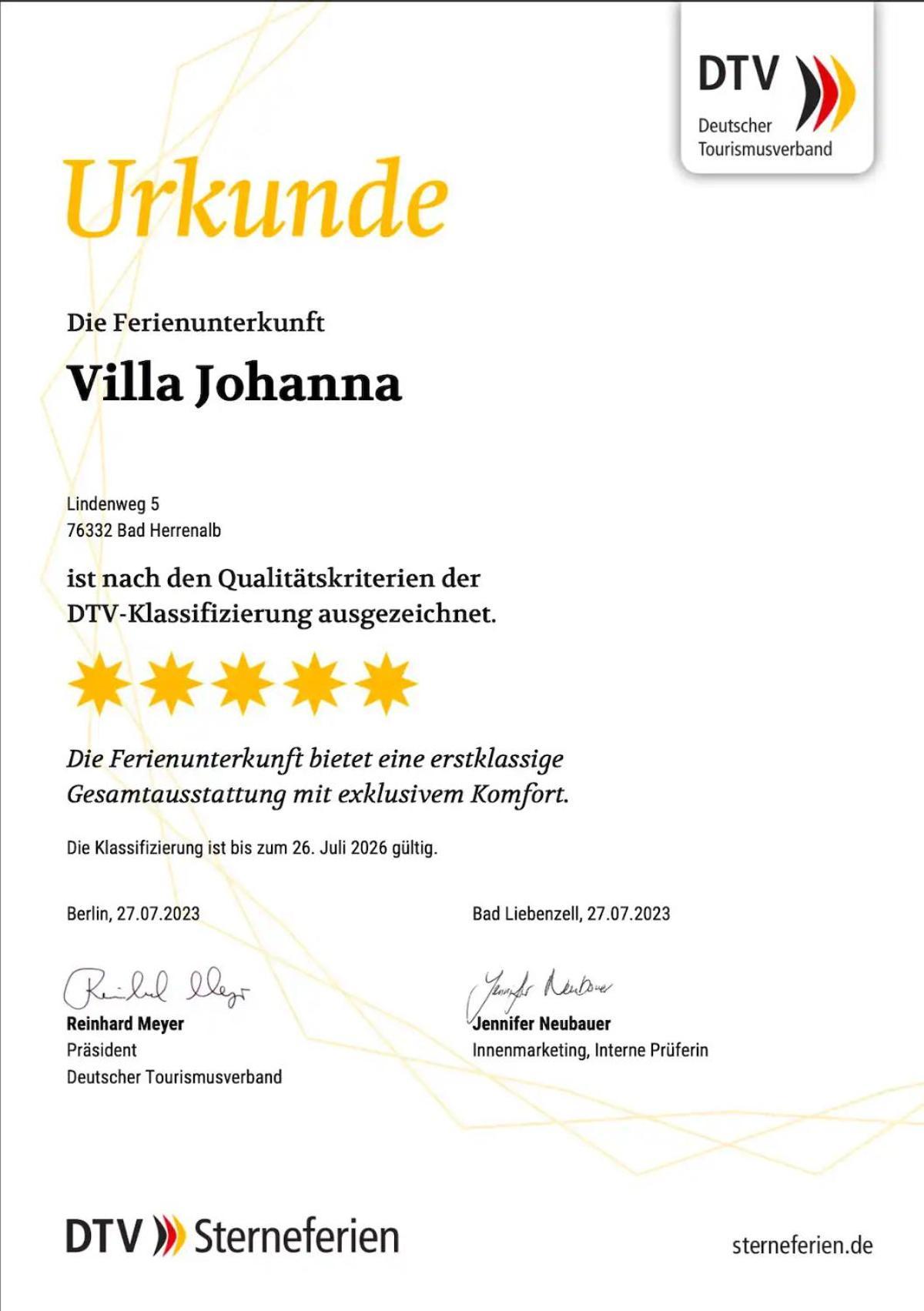 Villa Johanna บัดแฮร์เรนอัลบ์ ภายนอก รูปภาพ